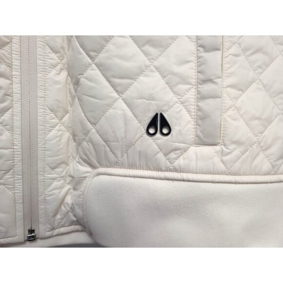 Moose Knuckles Rock Point 2 Quilted Hooded Vest Plaster White - Picture 9 of 15